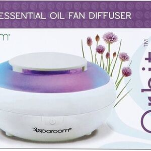 SpaRoom White and Purple Essential Oil Fan Diffuser